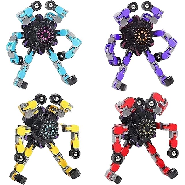 Divertidos giroscopios transformables con punta de dedo sensoriales Fidget Spinners juguetes para dedo mano Spinner juguete giratorio superior juguete de enfoque juguete para alivi