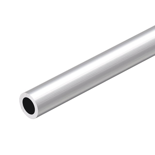 Tubo redondo de aluminio Uxcell 6063, tubo recto sin costura de 13 mm x 9 mm x 300 mm