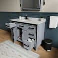 thumbnail image 3 of Lexora Home Ziva 48" Vanity Cabinet in Dark Gray, 3 of 6