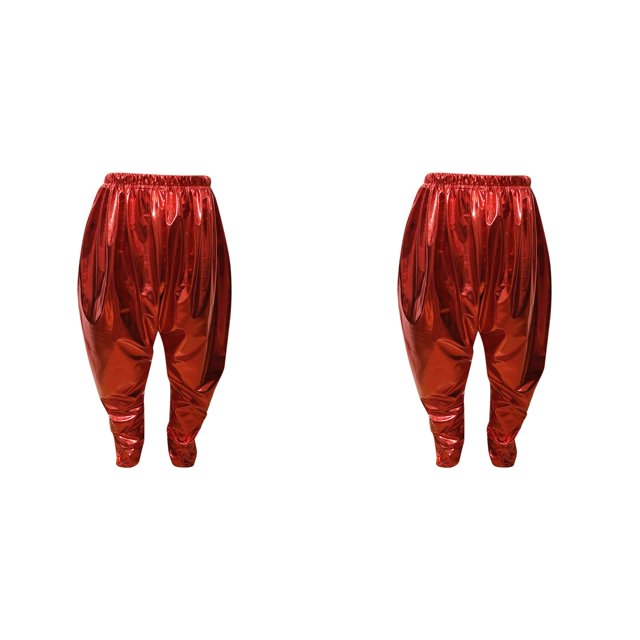 (2-Pack) 2025 Boys Metallic Sweatpants Harem Dance Pants Loose Softball Pants S Fit for Modern Hip 9M Clothes Hop