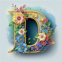 Letter D Diamond Art Painting Kit