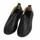 thumbnail image 2 of Zapatos planos casuales de punta redonda, suaves y cómodos, para hombre, para conducir, correr, color negro 40, 2 of 14