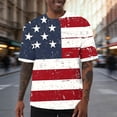 thumbnail image 3 of Purcolt 4th of July Shirts for Men Short Sleeve Crew Neck Patriotic Graphic T-Shirts Independence Day Tee Tops, 3 of 7