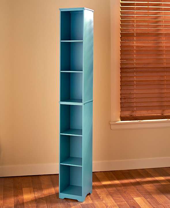 Slim Storage Towers or BasketsTeal Mist Storage Tower