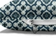 thumbnail image 4 of Grey and Blue Pet Bed, Ornamental Abstract Tile Looking Floral Azulejo Retro Composition, Resistant Pad for Dogs and Cats Cushion with Removable Cover, 24" x 39", Pale Seafoam Dark Teal, by Ambesonne, 4 of 4