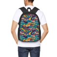 thumbnail image 4 of Easygdp Colorful Carp Streamer Mochila de Gran Capacidad Minimalista Ideal para Escuela, Viajes y Uso Diario, 4 of 6