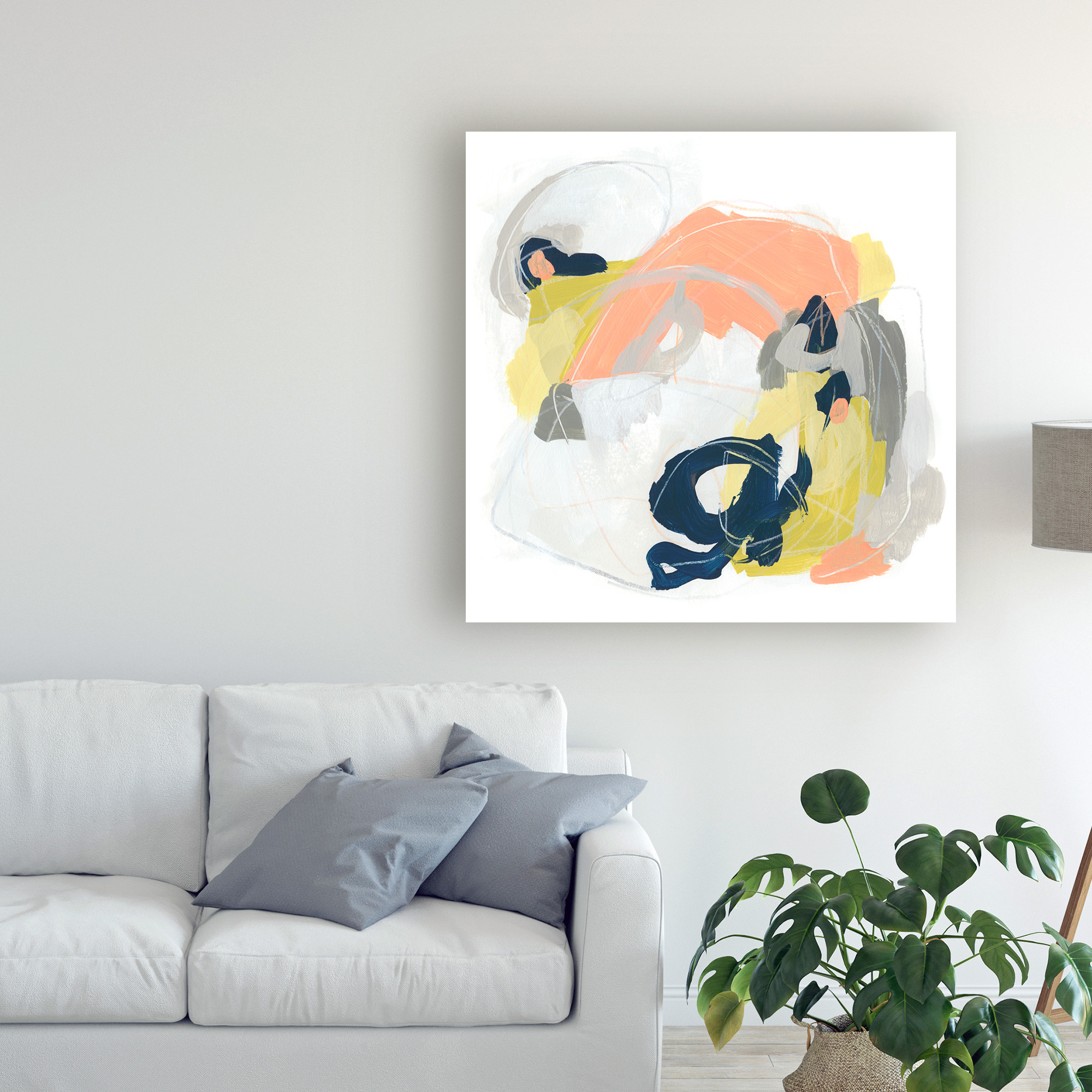 Trademark Fine Art Abstract Canvas Art ' Crosstown Connector I ' by June Erica Vess