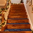 thumbnail image 4 of Christmas Green Plants Snowflake Stair Tread Mat, 4 of 6
