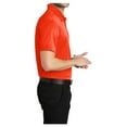 thumbnail image 3 of Yellow Rooster Mens Silk Touch Performance Polo Neon Orange 2XL, 3 of 6