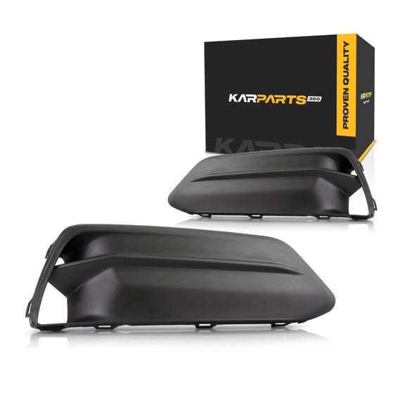 KarParts360 For Honda Accord 2018 2019 2020 Fog Light Cover Driver And Passenger Side | Pair | Front | Textured Black | Replacement For HO1038143, HO1039143 | 71107TVAA00, 71102TVAA00