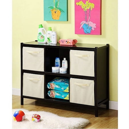 Badger Basket - Six-Cubby Storage Unit, Espresso/Natural