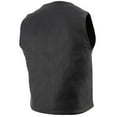 thumbnail image 6 of Milwaukee Leather LKM3700 Men's Classic Black Leather Motorcycle Rider Vest w/ Buffalo Nickel Snaps Closure 4X-Large, 6 of 6