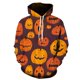 thumbnail image 1 of Sudadera con capucha de cabeza de calabaza para hombre, suéter de invierno para interiores y exteriores, con estampado Digital 3D de moda, talla grande, para Halloween, 1 of 4