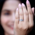 thumbnail image 5 of Rosec Jewels Certified Lab Grown Diamond Wedding Ring Set - EF-VS Quality - Ready To Gift, 18K White Gold, US 8.50, 5 of 8