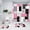 Pink, variant on All Smiles 4-Piece Bathroom Sets Shower Curtain Set with Non-Slip Rug and Toilet Lid Cover,Pink