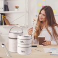 thumbnail image 4 of Insulated Bento Box, Stackable Insulated Lunch Box, Portable Food Container With Lunch Bag, Stackable Leakproof Stainless Steel Food Container, 4 of 5