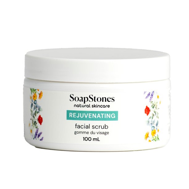 Exfoliante facial rejuvenecedor de esteatitas - 100 ml - Exfoliante facial con perlas de azúcar y jojoba con bergamota y naranja dulce para una piel radiante y fresca - Adecuado para todo tipo de piel