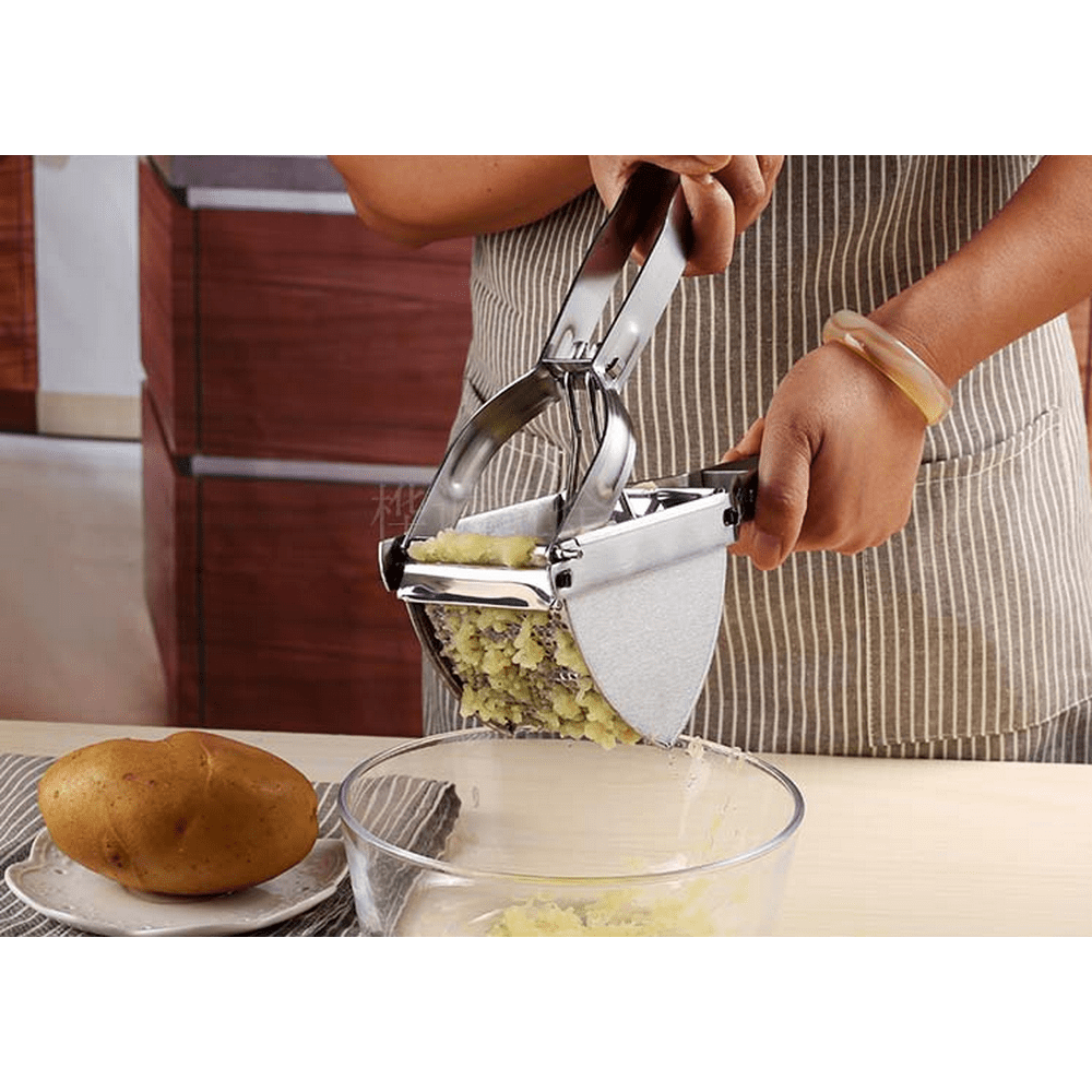 Zerodis Potato Mincer,Stainless Steel Potato Fruit Meat Press Chopper