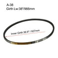 thumbnail image 3 of Uxcell 38.03" V Belt Inch Inner Length Industrial Transmission Belt Rubber Black 1pcs, 3 of 5