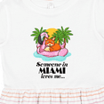 thumbnail image 4 of Inktastic Someone in Miami Loves Me Girls Toddler Dress, 4 of 5