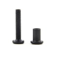 thumbnail image 4 of (10 pieces) Black Carbon Steel Inner Hexagon Pairs Screws, for Mechanical Processing Electrical Accessories M6X55mm., 4 of 5