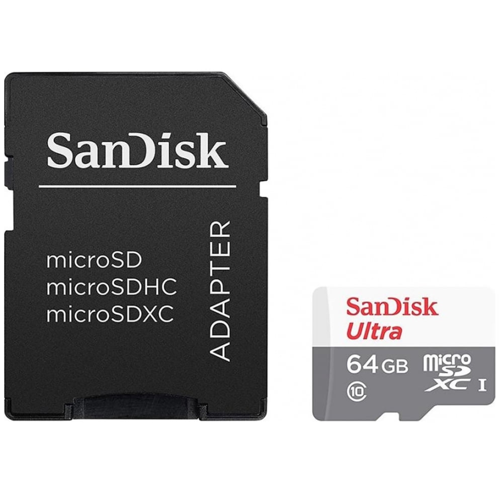 microsd 64gb SanDisk Ultra MICROSD SDXC UHS-I Scheda memoria 80mb/s CLASSE 10 