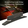 thumbnail image 3 of Pristin Guitar Bridge,Jazz Adjustable Thumbwheel RUSUO dsfen SIMBAE Ebony Jazz, 3 of 6