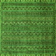 thumbnail image 1 of Ahgly Company Indoor Square Oriental Green Modern Area Rugs, 4' Square, 1 of 4