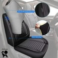 thumbnail image 6 of DIKSOAKR Car Seat Covers for Hyundai Ioniq 2017-2024 2025 Full Set Faux Leather Seat Covers Breathble Waterproof (2 Row 5 Seat, Black&Grey), 6 of 7