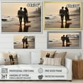 thumbnail image 4 of Designart "Loved Ones on the Beach in a Photo IV" Nautical & Beach Floater Framed Canvas Art Print, 4 of 7