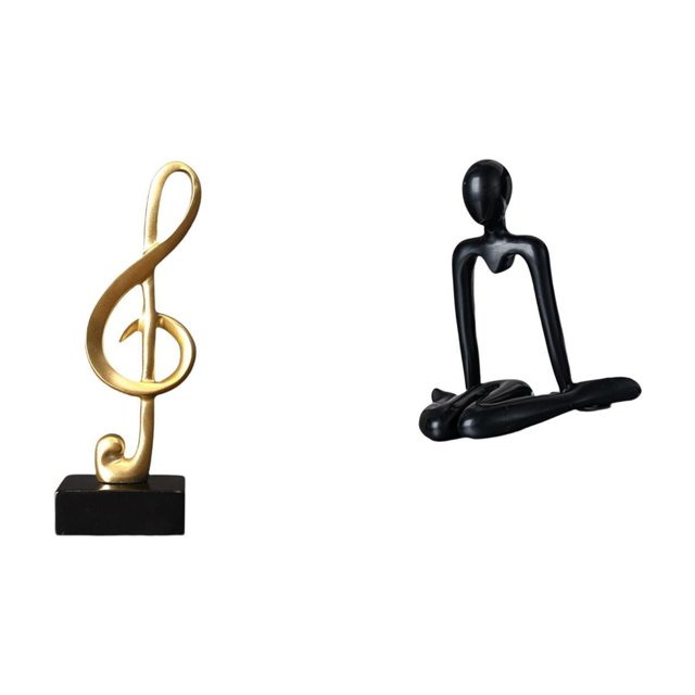 Figura De Resina De Pensador Musical Creativo, Adorno Abstracto De Mesa, Escultura Central Para Escritorio, Armario, Dormitorio, Estantería, Chimenea, Regalo De Inauguración De La Casa.