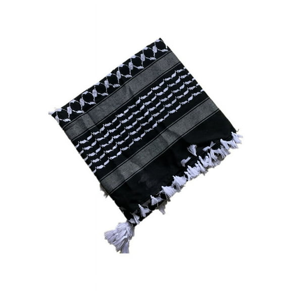 AURARMLET Scarf Headwear for Men White Cotton 1Set 47x47in
