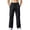 Black, variant on Turilly Sweatpants Plus Size Men's Relaxed Fit Cargo Pants Front Patch Pockets Drawstring Elastic Waist Casual Trousers