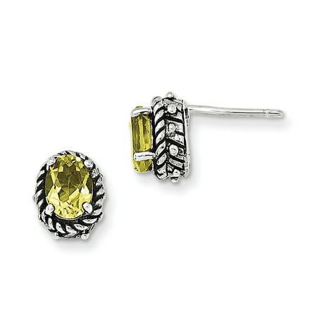 Sterling Silver Lemon Quartz Earrings Sterling Silver Lemon Quartz Earrings