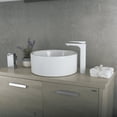thumbnail image 3 of DAX Brass Single Handle Vessel Bathroom Basin Faucet, White, 3 of 5