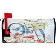 thumbnail image 2 of GZHJMY Watercolor Blue Bicycle with Flowers Magnetic Mailbox Cover Letter Post Box Cover Standard Size 21 x 18 Inch Mailbox Cover for Home Garden Yard Patio Outdoor Decor Home Decor, 2 of 5