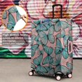 thumbnail image 4 of Blue Butterfly Pink Background Pattern Luggage Cover Fashion Suitcase Cover Baggage Covers Fit 25-28 Inch Luggage (Go Travel), 4 of 5