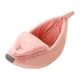 thumbnail image 3 of Bonita cama para gatos con forma de plátano, cama para mascotas, adorables suministros para gatos. Rosado, 3 of 9