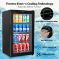 Nutrichef Compact Beverage Fridge Cooler Wine Bottle & Can Beverage