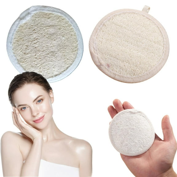 1X Loofah Face Washing Puff Loofah Shower Body Exfoliator Sponge Washing Bath Pad Natural Bathroom Products Bathroom Products