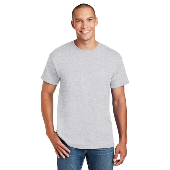 Gildan DryBlend Short Sleeve T-Shirt for Men, Crew Neck, Classic Fit, Ash, S-3XL, 1-Pack