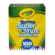 Super Tips Washable Markers, Fine/broad Bullet Tips, Assorted Colors, 100/set | Bundle of 5