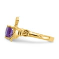 thumbnail image 4 of 14K Yellow Gold Ring Band Themed (06) June Synthetic Birthstone, Size 6, 4 of 5