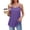 Purple #1, variant on WULMLEO Women Scoop Neck Tank Top Adjustable Spaghetti Straps Sleeveless Cami Undershirt Loose Fit Casual Shirts Summer 2026 Blue S