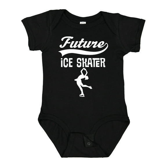 Inktastic Future Ice Skater Girls Skating Boys or Girls Baby Bodysuit