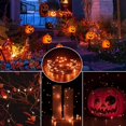 thumbnail image 4 of 24 Pack LED Fairy Lights Battery Operated String Lights Waterproof Silver Wire 7 Feet 20 LED Firefly Starry Moon Lights for DIY Wedding Party Bedroom Patio Christmas (Orange, 24 Pack), 4 of 16