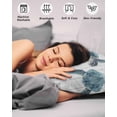 thumbnail image 4 of Sea Turtle Teal Blue Pillow Covers King Size 2 Pack, Summer Coastal Ocean Wood Grain Soft Bed Throw Pillowcases Breathable Cooling Long Lumbar Body Pillow Sham Cover for Bed Sofa 20''x36'', 4 of 7