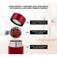 thumbnail image 2 of Termo Inteligente Onda Shop Acero Inoxidable 500ml Pantalla Led Digital Rojo, 2 of 6