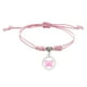 thumbnail image 1 of Pulseras de la conciencia del cáncer de mama para las mujeres pulsera hecha a mano ajustable del cordón de la cinta del hilo de rosca pulsera del cáncer de mama Coraje Amistad Apoyo Cáncer de Mama Pa, 1 of 3