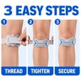 thumbnail image 4 of GADE 2-Pack Knee Strap, Adjustable Knee Brace Tendon Support Band for Running, Jumpers Knee, 4 of 7